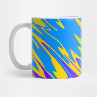 Spray Paint Yellow Blue Purple Mug